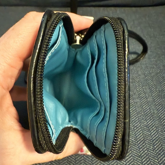 Coach Signature Black and Gray Small Vertical Wristlet - Picture 5 of 6